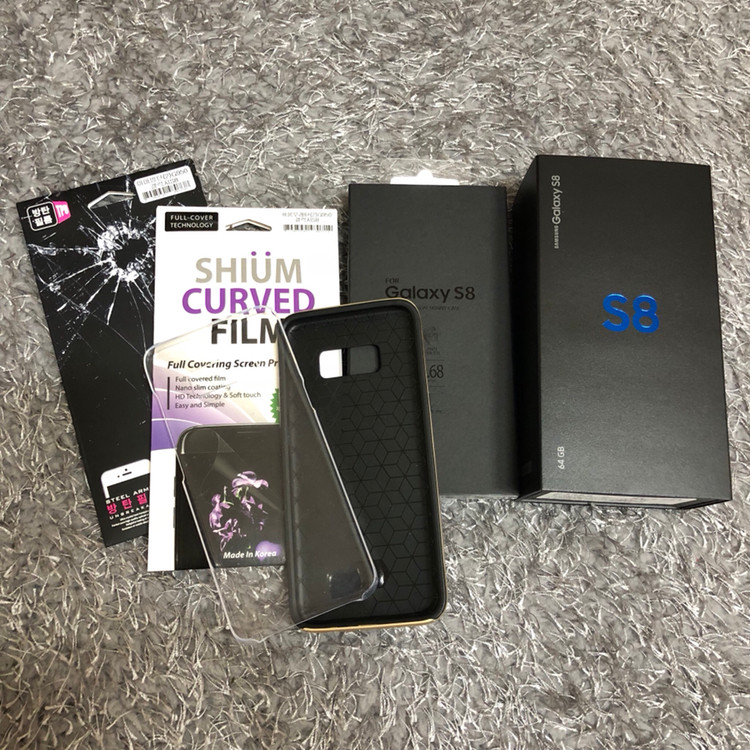 상태 A+ 풀박!!) 갤럭시S8 오키드그레이 64--1