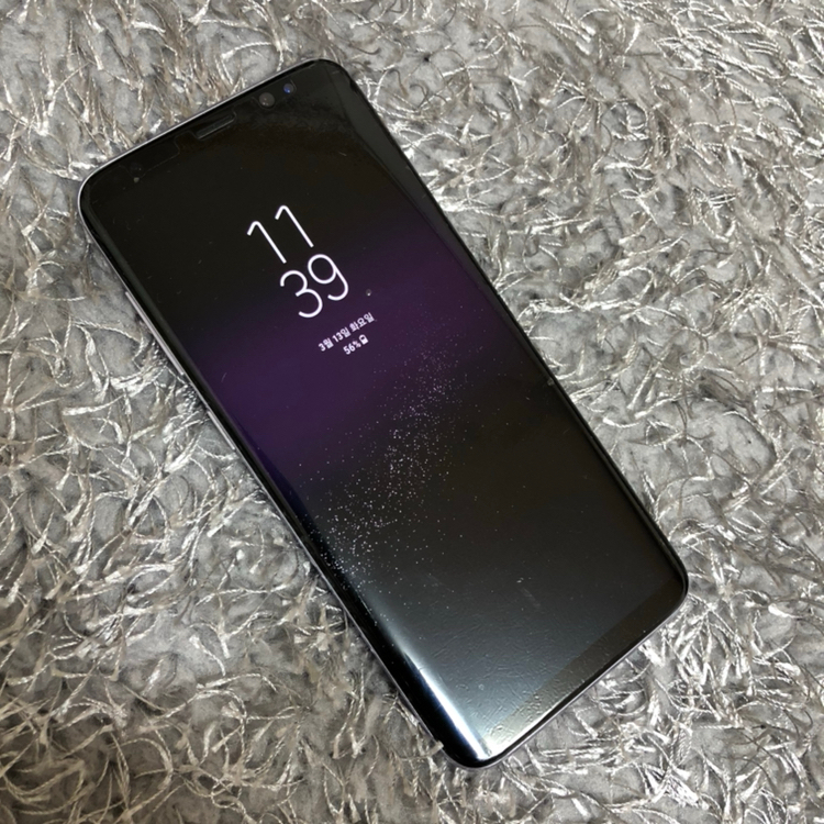 상태 A+ 풀박!!) 갤럭시S8 오키드그레이 64--2