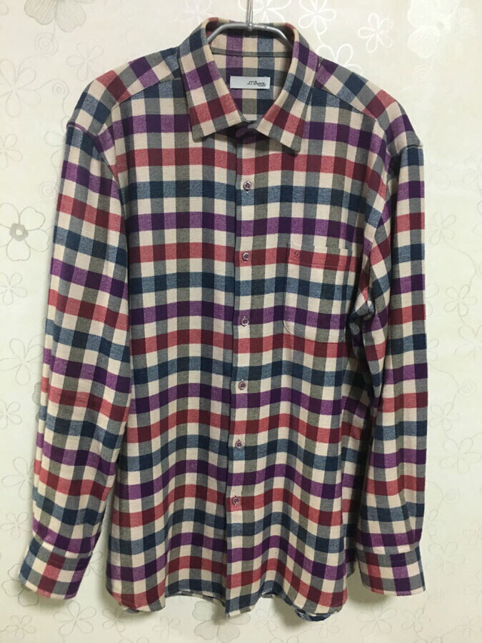 듀퐁 클래식 체크 셔츠