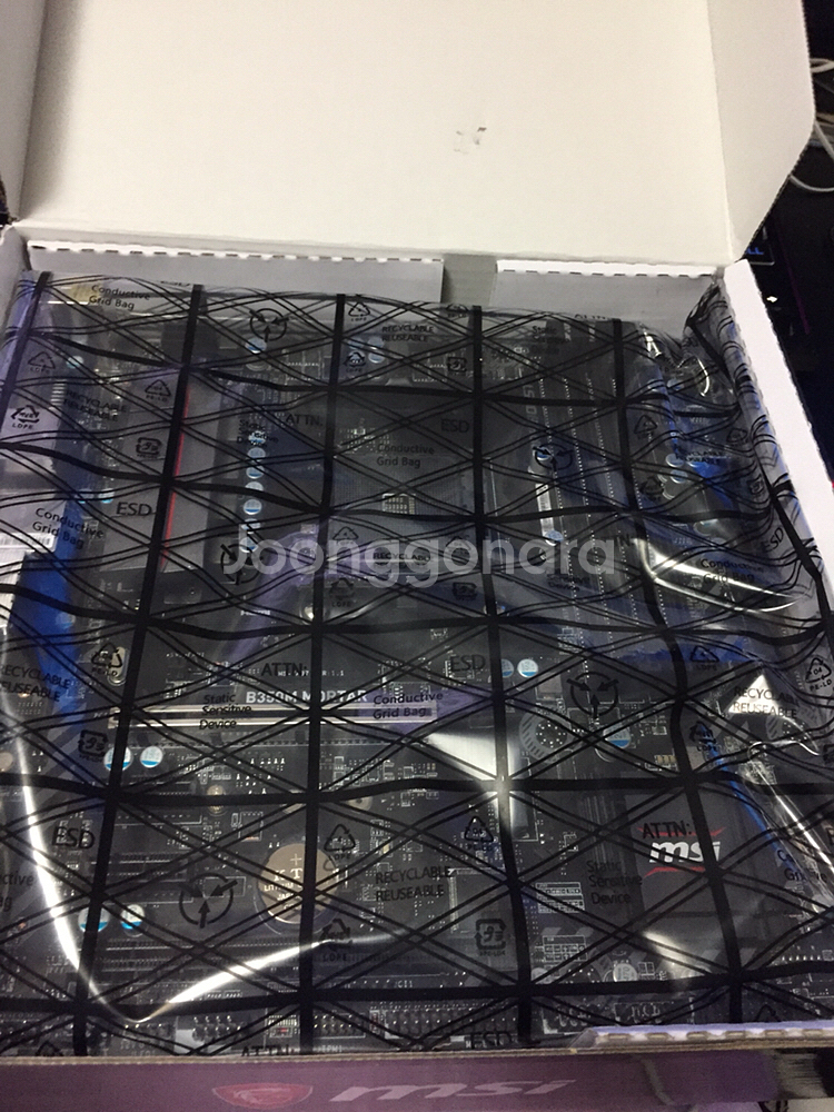 msi b350m 박격포 am4소켓 팝니다 새거--1
