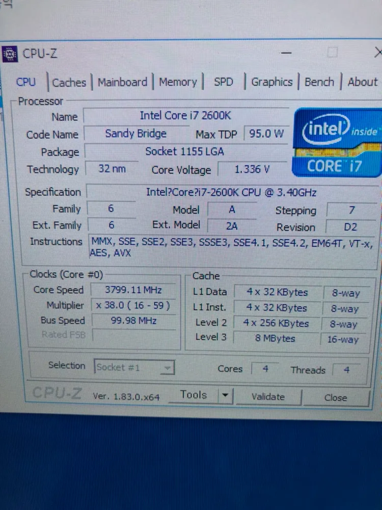 i7-2600k + asrock z77 extre 이미지