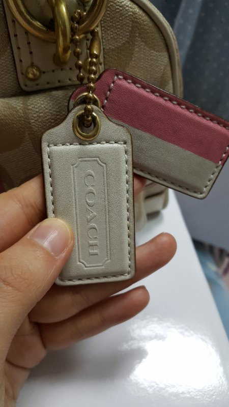 <가격인하 >코치 토드백 헤리티지 코치 핑크백--3