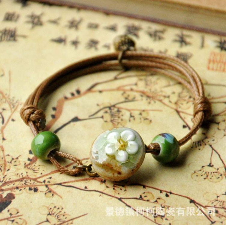 핸드메이드 팔찌.도자기 팔찌--2