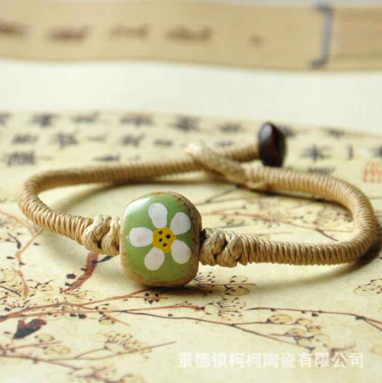 핸드메이드 팔찌.도자기 팔찌--4