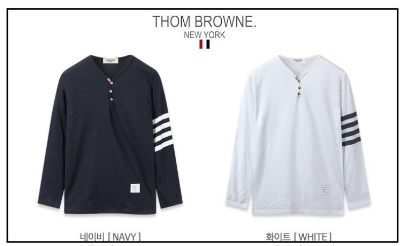 톰브라운 토스 단추 헨리넥--0