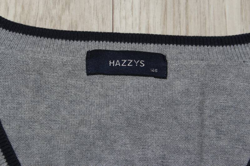 [XL] 헤지스 니트 조끼 베스트 다크그레이--1