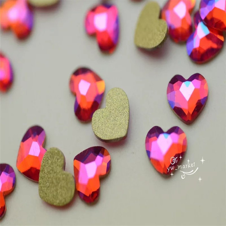 1000원! 평스톤 레인보우 하트레드 3개 이미지