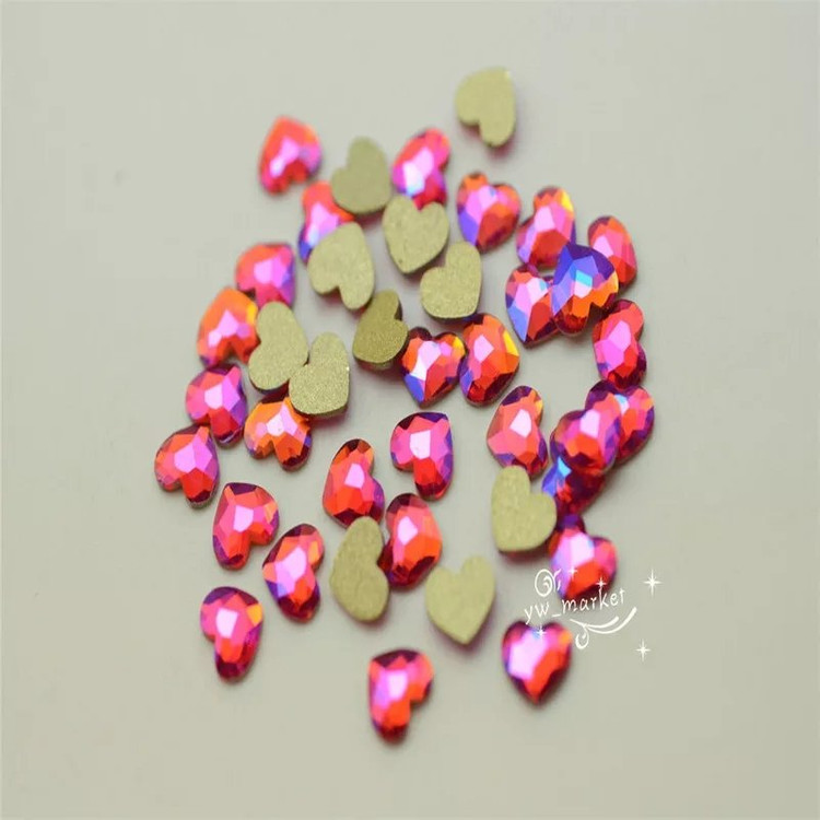 1000원! 평스톤 레인보우 하트레드 3개 이미지