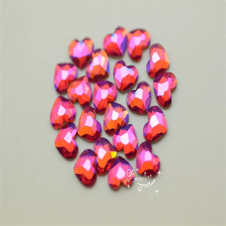 1000원! 평스톤 레인보우 하트레드 3개 이미지