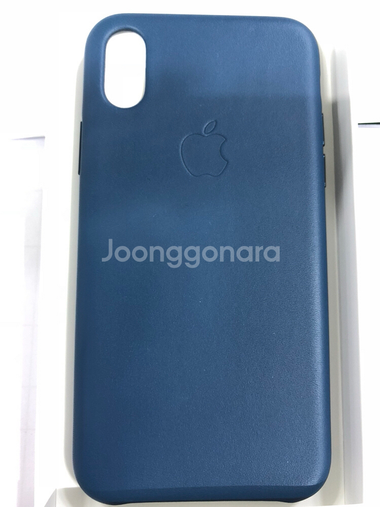 아이폰 x 가죽케이스 -네이비--0