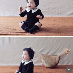 해피프린스 100일 촬영 의상 옷 백일옷