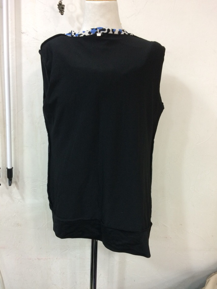 기본블랙 면후드집업 이미지