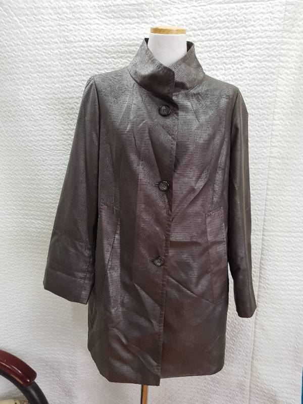 B할인Velardi touch 인조가죽 느낌 자켓 코트 이미지