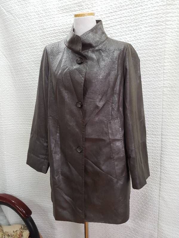 B할인Velardi touch 인조가죽 느낌 자켓 코트 이미지