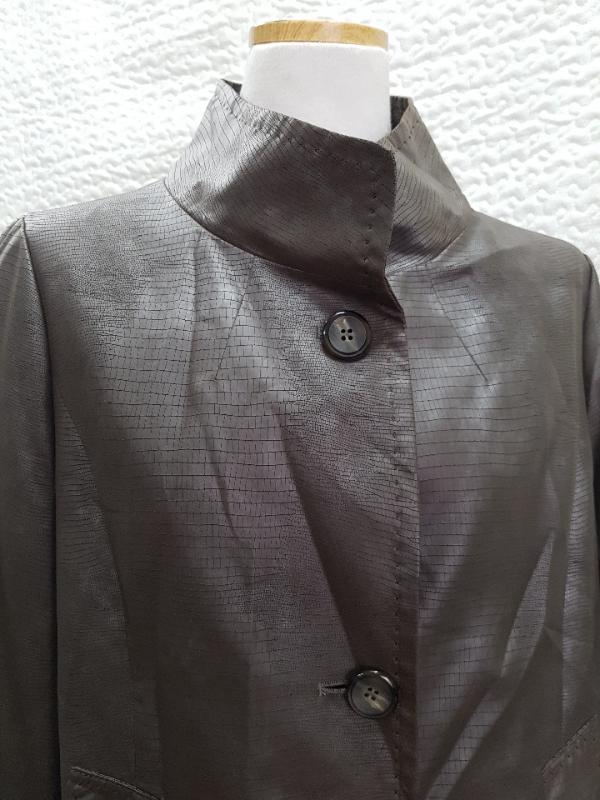 B할인Velardi touch 인조가죽 느낌 자켓 코트 이미지