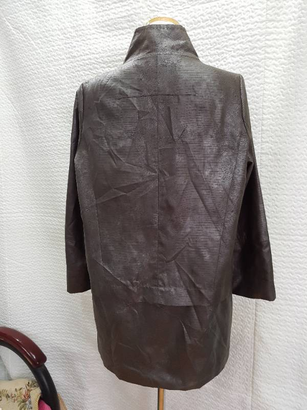 B할인Velardi touch 인조가죽 느낌 자켓 코트 이미지