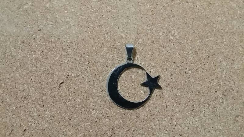 달 과 별 목걸이 펜던트--1