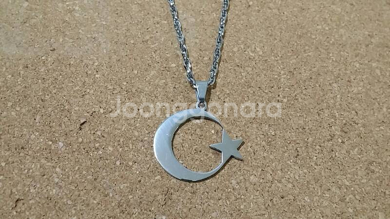 달 과 별 목걸이 펜던트--2