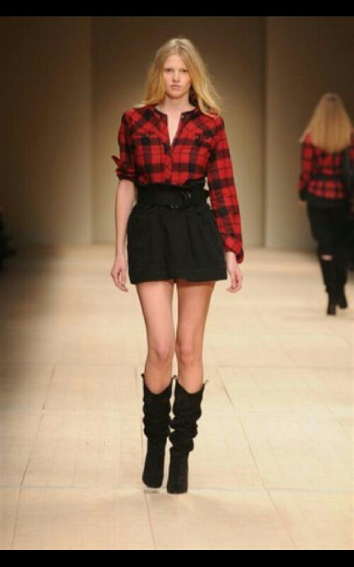 이자벨마랑 체크 튜닉 원피스 size 0--1