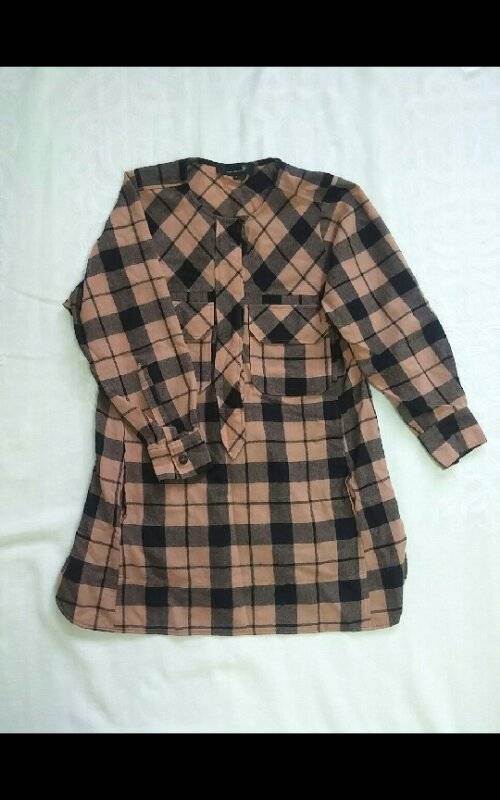 이자벨마랑 체크 튜닉 원피스 size 0--2