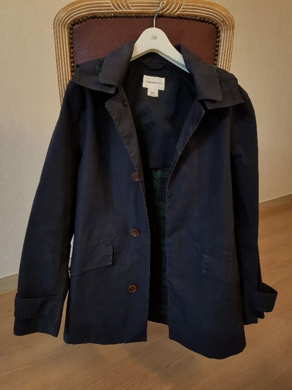 클럽모나코 네이비 맥코트 레인코트--1