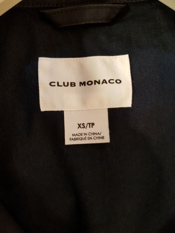 클럽모나코 네이비 맥코트 레인코트--3