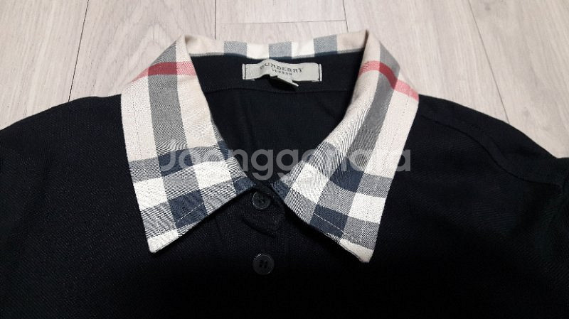 버버리 여성 면티 긴팔 블랙 사이즈S 중고--2