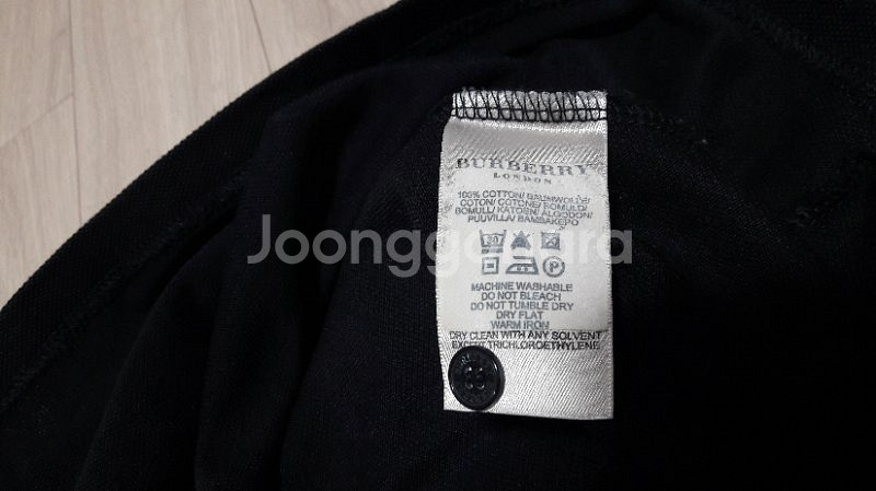 버버리 여성 면티 긴팔 블랙 사이즈S 중고--5