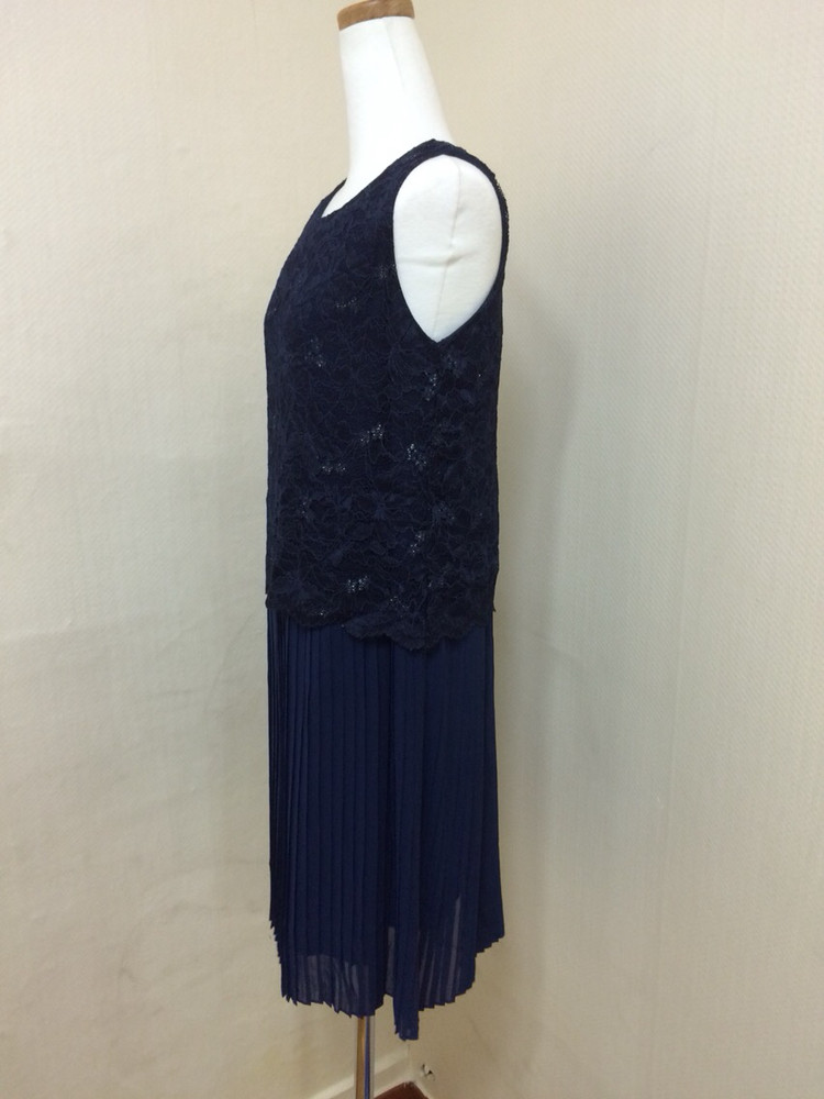 주름레이스 이중원피스--3