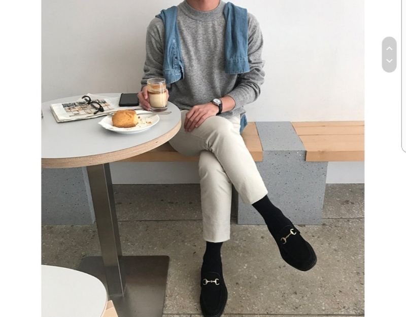 가을/겨울 신상 스판 봄니트 그레이--1