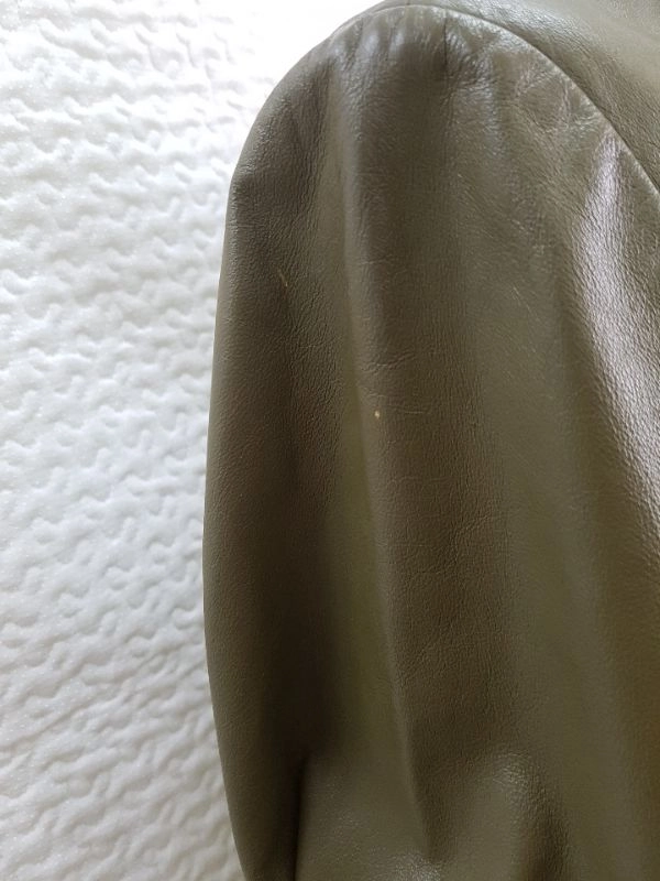 B 할인카키 롱 소가죽 자켓 이미지
