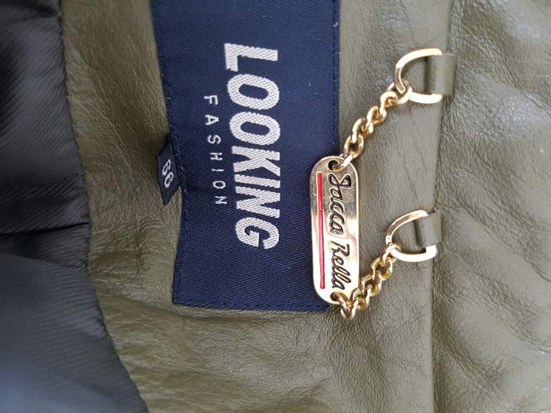 B 할인카키 롱 소가죽 자켓 이미지