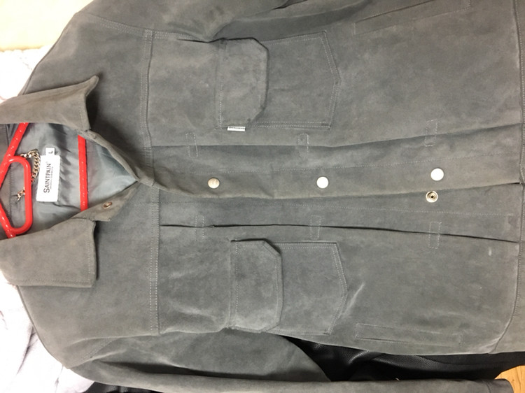 세인트페인 스웨이드 그레이 자켓 이미지