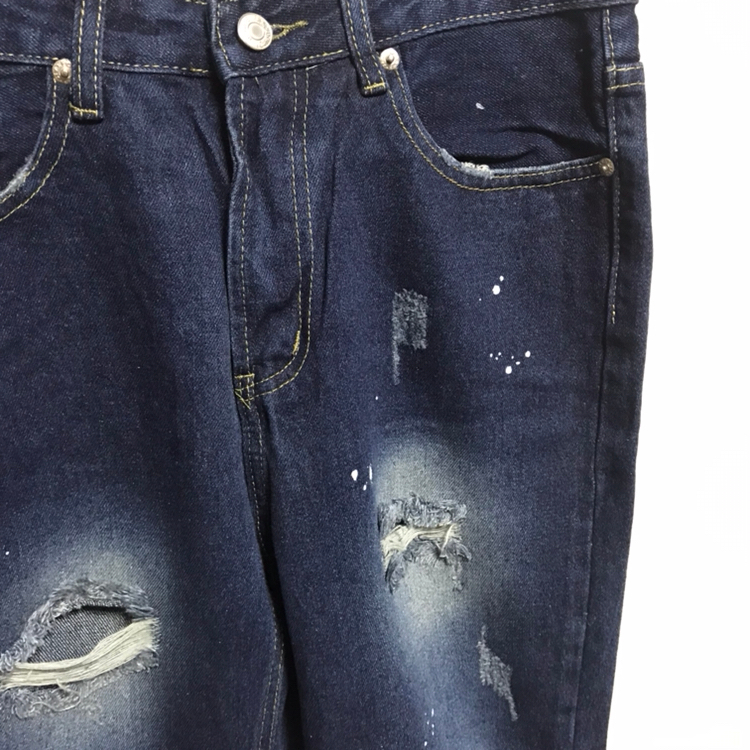 새상품 페인팅 워싱 청바지--3