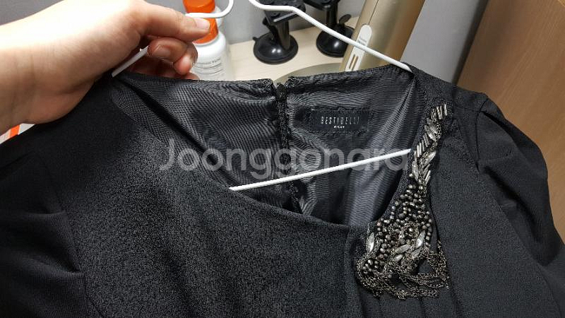 비즈장식 블랙 원피스 베스띠벨리 55--2