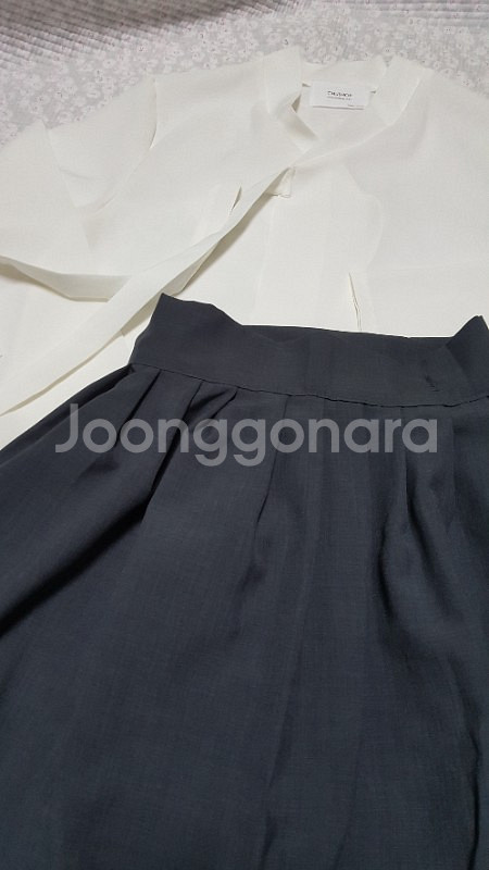 생활한복 챠콜허리치마--1