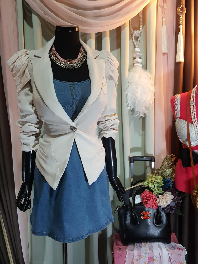 고퀄리티 쉬폰 드레이프자켓 / 봄자켓--2