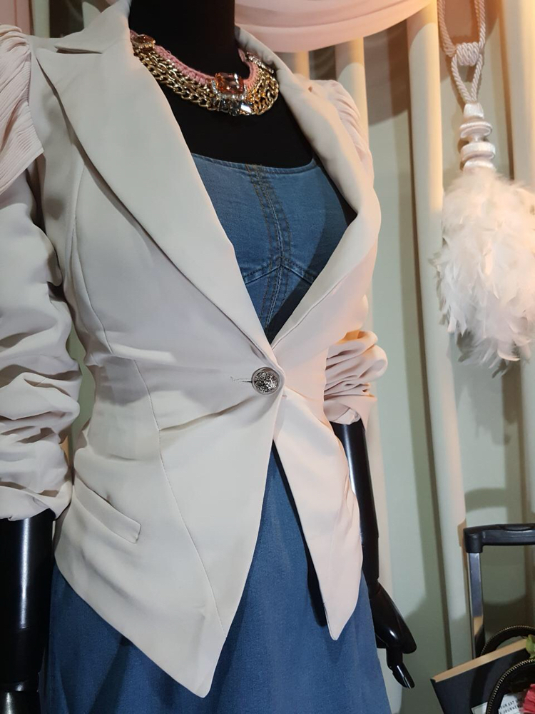 고퀄리티 쉬폰 드레이프자켓 / 봄자켓--5