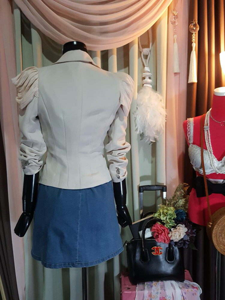 고퀄리티 쉬폰 드레이프자켓 / 봄자켓--6