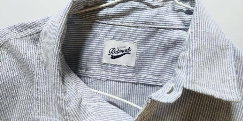 파르티멘토 스트라이프 헤어라인 셔츠 m 사이즈--1