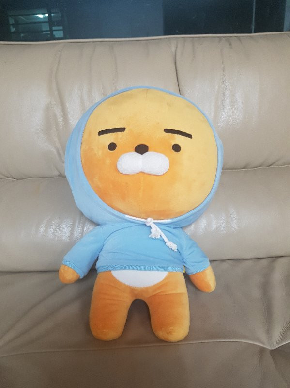 카카오프렌즈 라이언 후디 인형, 후드 라이언 60--0