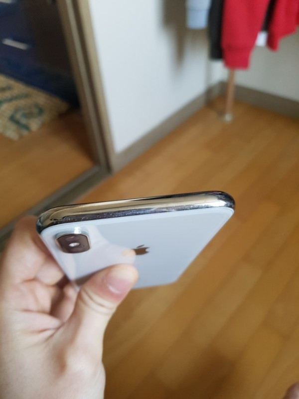 아이폰 x64기가 실버 찍힘x잔기스x깨짐x상태ss--1