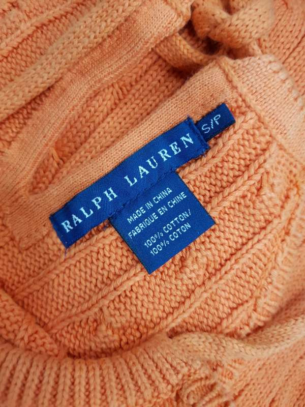 랄프로렌 오렌지 니트 민소매 나시--6
