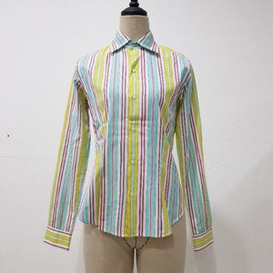 랄프로렌 멀티 스트라이프 블라우스