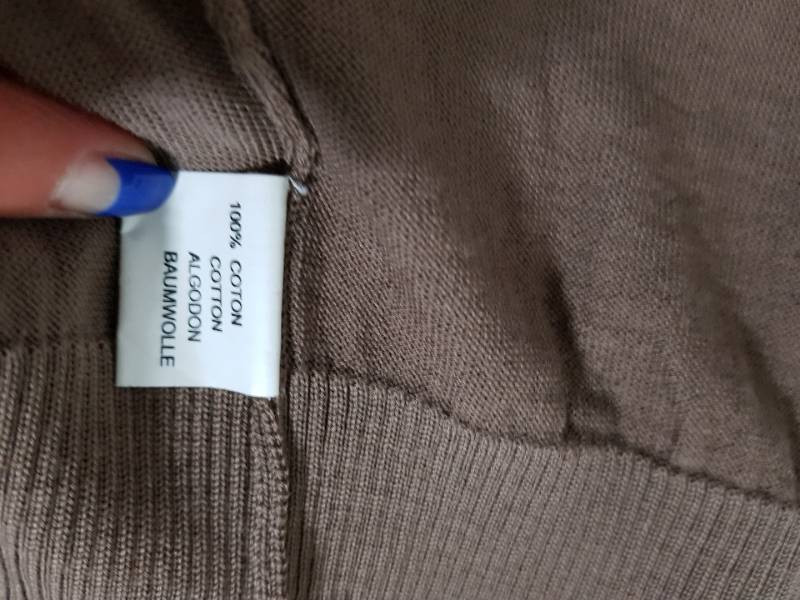 까사렐 멀티 웨이브 브라운 니트 가디건--6