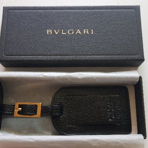 불가리 정품 가죽 러기지택