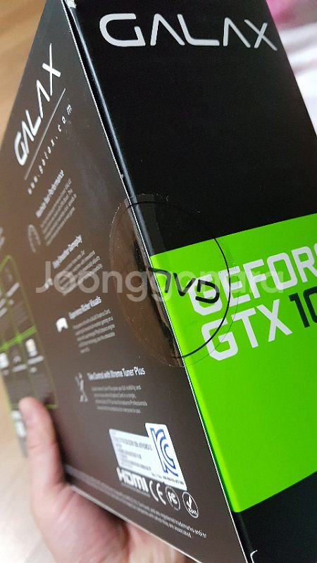 gtx1050 oc 2g 갤럭스 박스 미개봉 새제--2