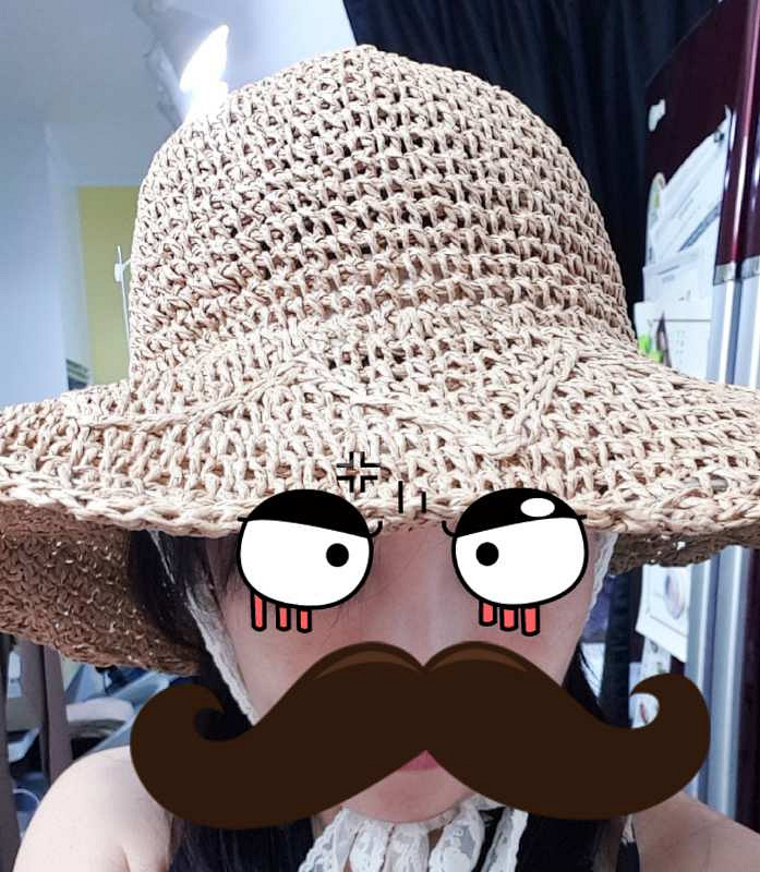 휴가가시는 분들)) 밀짚모자, 아이유st 레이스끈--2