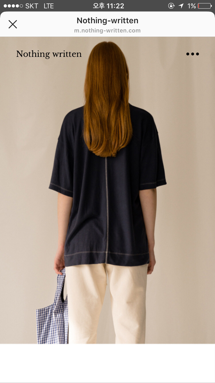 낫띵리튼 nothing written 텐셀 티셔츠--1