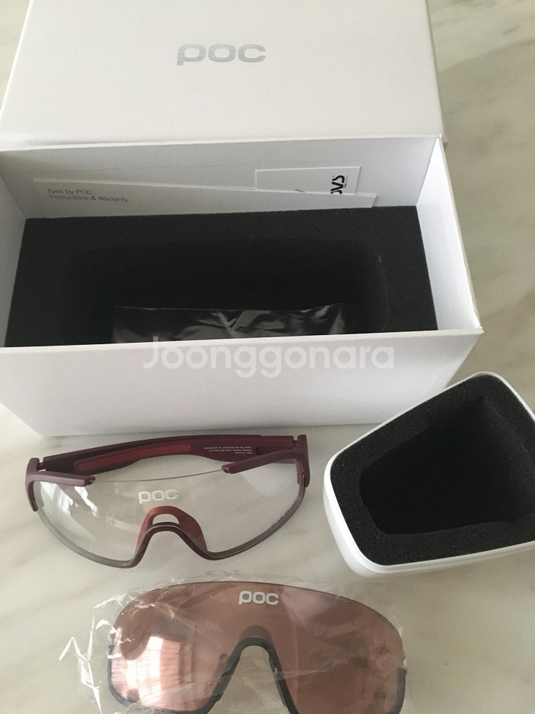 poc 크레이브 버건디 고글 판매합니다.--1